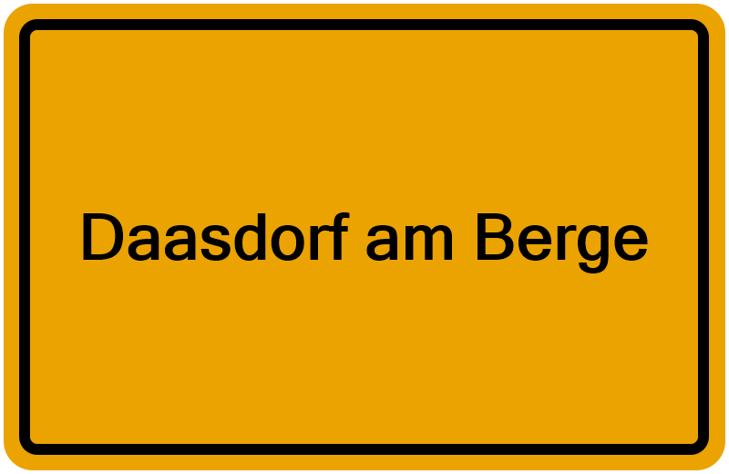 Handelsregisterauszug Daasdorf am Berge